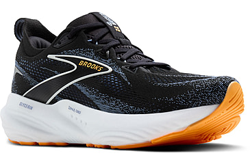 Image of Brooks Glycerin 22 Road Running Shoes - Mens, Black/Country Blue/Orange Pop, 8, 1D, 1104451D013.080