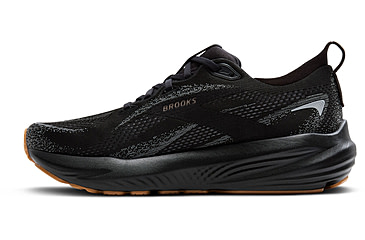 Image of Brooks Glycerin 22 Road Running Shoes - Mens, Black/Primer Gray/Biscuit, 8.5, 1D, 1104451D089.085