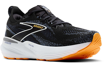 Image of Brooks Glycerin GTS 22 Road Running Shoes - Mens, Black/Country Blue/Orange Pop, 11.0 US/Medium, 1104461D013.110