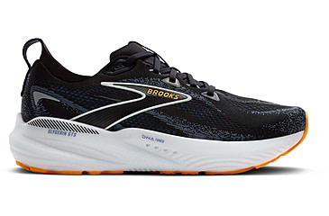 Image of Brooks Glycerin GTS 22 Road Running Shoes - Mens, Black/Country Blue/Orange Pop, 11.0 US/Medium, 1104461D013.110