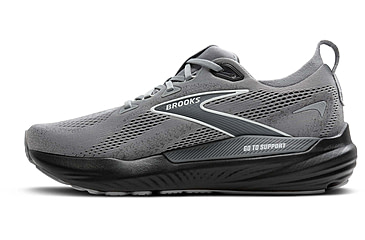 Image of Brooks Glycerin GTS 22 Road Running Shoes - Mens, Primer Gray/Ebony/Bluewash, 9.0 US/Medium, 1104461D078.090