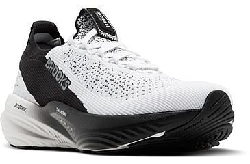 Image of Brooks Glycerin StealthFit 22 Road Running Shoes - Mens, White/Grey/Black, 8, 1D, 1104481D135.080
