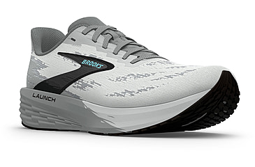 Image of Brooks Launch 11 Road Running Shoes - Mens, Oyster/Primer Gray/Blue, 8.5, 1D, 1104501D021.085