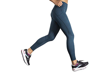 Image of Brooks Spark Tight - Womens, Htr Ocean Drive, Medium, 221664445.030