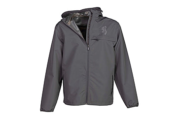 Image of Browning Big Game Kanawha Rain Jacket - Mens, Large, Carbon, 3041847903
