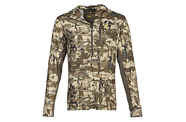 Image of Browning Early Season Hooded 1/4 Zip LS Shirt - Men's, Medium, Auric Camo, 3010823502