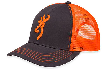 Image of Browning Flashback Cap,Charcoal/Neon Orange 308177621