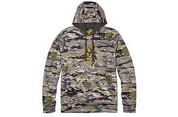 Image of Browning Long Sleeve Tech Hoodie - Men's, Ovix, Small, 3011883401