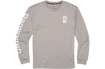 Image of Browning Shirt Sun Long Sleeve Lt - Mens, Light Grey, M, 3010594902