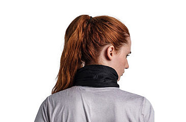 Image of Buff Coolnet UV Neckwear, Solid Black, 119328.999.10.00