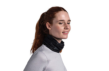 Image of Buff Coolnet UV Neckwear, Solid Black, 119328.999.10.00