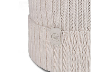 Image of Buff Knitted Beanie Norval Hat -Unisex, Ice, 124242.798.10.00