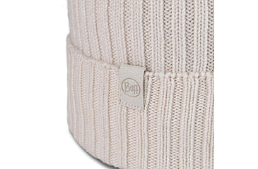 Image of Buff Knitted Beanie Norval Hat -Unisex, Ice, 124242.798.10.00