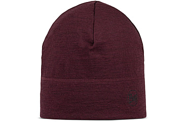 Image of Buff Merino Lightweight Beanie Solid Hat -Unisex, Garnet, 113013.653.10.00