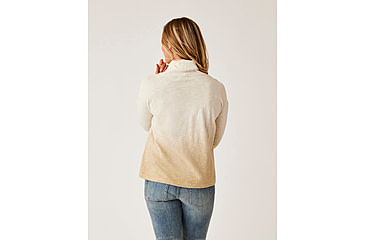 Image of Carve Designs Bodie Funnel Neck - Womens, Lt. Khaki Ombre, Large, TKRB76-244-LG