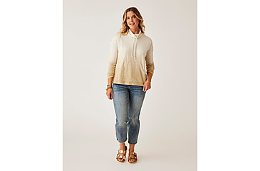 Image of Carve Designs Bodie Funnel Neck - Womens, Lt. Khaki Ombre, Large, TKRB76-244-LG