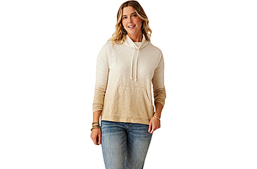 Image of Carve Designs Bodie Funnel Neck - Womens, Lt. Khaki Ombre, Large, TKRB76-244-LG