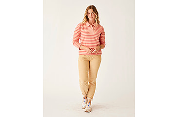 Image of Carve Designs Clara Fleece Pullover - Womens, Lt. Henna Even Stripe, Small, FLPO15-637-SM