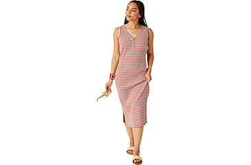 Image of Carve Designs Elodie Rib Dress - Womens, Penny Stripe, Small, DKPT20-914-SM