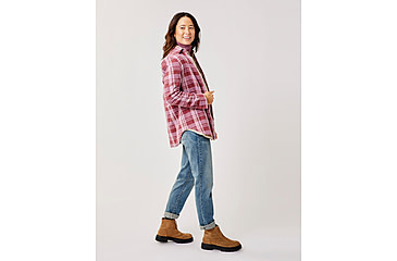 Image of Carve Designs Fairbanks Supersoft Shirt - Womens, Brick Plaid, Extra Small, TKSS70-633-XS