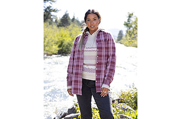 Image of Carve Designs Fairbanks Supersoft Shirt - Womens, Brick Plaid, Extra Small, TKSS70-633-XS