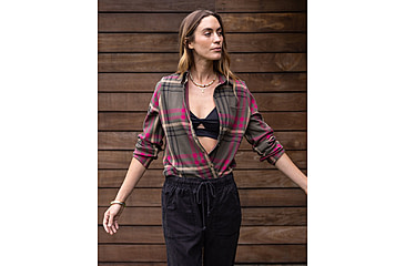 Image of Carve Designs Fairbanks Supersoft Shirt - Womens, Fir Multiplaid, Small, TKSS70-392-SM