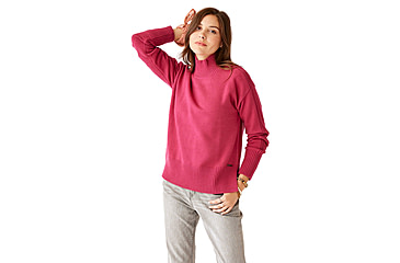 Image of Carve Designs Woodward Sweater - Womens, Raspberry, Large, SWTN10-798-LG