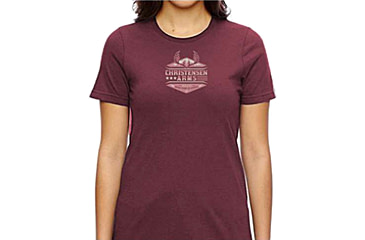 Image of Christensen Arms Antler Wordmark SS Tee - Womens, Deep Rose, XL, 730-CA107-40-01-702-05