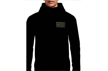 Image of Christensen Arms Barrel Flag Full Zip Hoodie - Mens, Black, M, 730-CA093-20-00-000-03