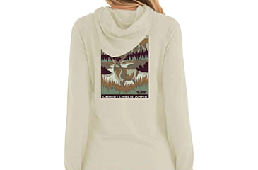 Image of Christensen Arms Buck Valley Full Zip Hoodie - Womens, Khaki, M, 730-CA116-20-01-602-03