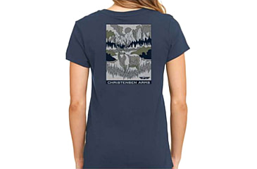 Image of Christensen Arms Buck Valley SS Tee - Womens, Dark Denim, L, 730-CA113-40-01-402-04