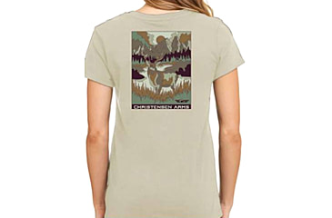 Image of Christensen Arms Buck Valley SS Tee - Womens, Khaki, 2X, 730-CA113-40-01-602-06