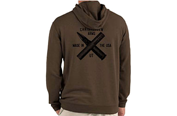 Image of Christensen Arms Bullet &amp; Barrel Hoodie - Mens, Espresso, 3X, 730-CA086-30-00-502-07