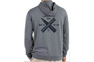 Image of Christensen Arms Bullet &amp; Barrel Hoodie - Mens, Heather Gray, XL, 730-CA086-30-00-110-05