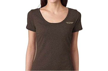 Image of Christensen Arms Christensen Script Scoop Neck SS Tee - Womens, Coffee, S, 730-CA100-110-01-501-02