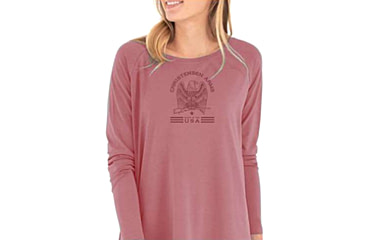 Image of Christensen Arms Classic Eagle LS Tee - Womens, Rose, 2X, 730-CA108-50-01-701-06