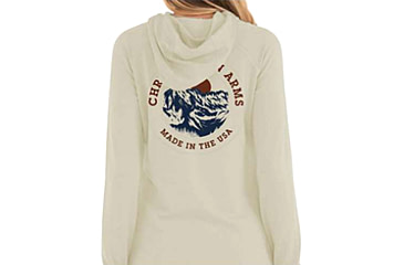 Image of Christensen Arms Mountain Sunrise Full Zip Hoodie - Womens, Khaki, 2X, 730-CA114-20-01-602-06