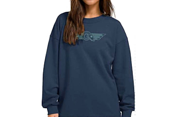 Image of Christensen Arms Ram Skull Crew Sweatshirt - Womens, Classic Navy, 2X, 730-CA122-80-01-400-06