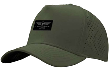 Image of Christensen Arms Ram Wordmark Performance Trucker - Mens, Olive, OSFM, 730-CAH03-00-02-200-00