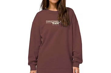 Image of Christensen Arms Worldclass Wordmark Crew Sweatshirt - Womens, Deep Rose, L, 730-CA121-80-01-702-04