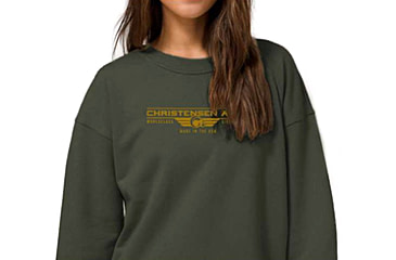 Image of Christensen Arms Worldclass Wordmark Crew Sweatshirt - Womens, Olive, 2X, 730-CA121-80-01-200-06