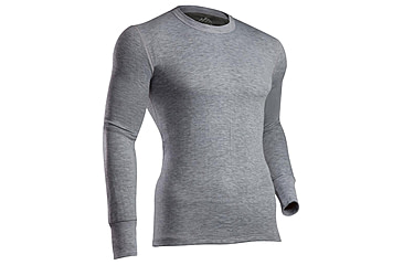 Image of Coldpruf Platinum II Crew Long Sleeve Shirt, Black, Extra Large, 75ABKXL