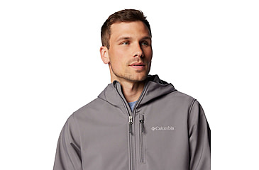 Image of Columbia Ascender II Hooded Softshell Jacket - Mens, City Grey, Large, 2090451023-023-L