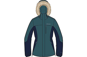Image of Columbia Ava Alpine II Insulated Jacket - Womens, Everblue/Collegiate Navy, Extra Large, 2085831-429-XL