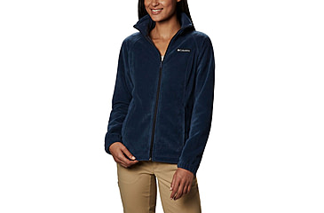 Image of Columbia Benton Springs Full Zip Fleece Jacket - Womens, Columbia Navy, 2XL, 1372111425ClmbNvXXL