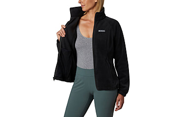 Image of Columbia Benton Springs Full Zip Fleece Jacket - Women's, Black, Small, 1372111-010-S