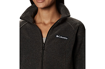 Image of Columbia Benton Springs Full Zip Fleece Jacket - Womens, Charcoal Heather, 2XL, 1372111030ChlHthXXL
