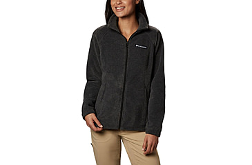 Image of Columbia Benton Springs Full Zip Fleece Jacket - Womens, Charcoal Heather, 2XL, 1372111030ChlHthXXL