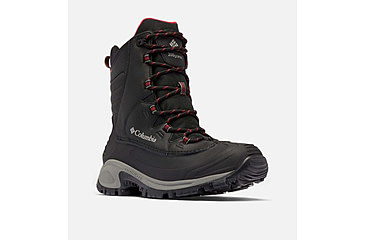 Image of Columbia Bugaboot III Boots - Mens, Black/Bright Red, 11.5 US, 1791221-012-11.5