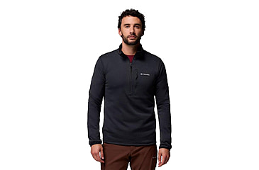 Image of Columbia Essential Hike Grid Fleece Half Zip Jacket - Mens